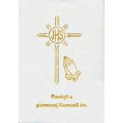 Okładka książki Pamiątka I Komunii Św - modlitewnik mały biały