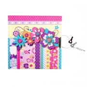 Opakowanie Pamiętnik z kluczykiem kwiaty