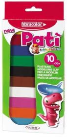 Opakowanie Plastelina Pati 10 kolorów x 30 gr. FIBRACOLOR