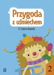 Przygoda z uśmiechem Czterolatek Ćwiczenia Część 2. Autor:   Praca zbiorowa. Dadada.pl Okładka książki Przygoda z uśmiechem Czterolatek Ćwiczenia Część 2