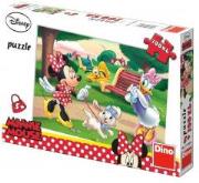Puzzle 100 XL Myszka Mini w parku DINO. Wydawca: Dino Toys. Dadada.pl Opakowanie Puzzle 100 XL Myszka Mini w parku DINO