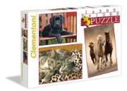 Opakowanie Puzzle 1x500+2x1000 Zwierzęta