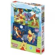 Puzzle 2x66 Kubuś w dzień i w nocy DINO. Wydawca: Dino Toys. Dadada.pl Opakowanie Puzzle 2x66 Kubuś w dzień i w nocy DINO