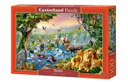 Okładka książki Puzzle 500 Jungle river CASTOR