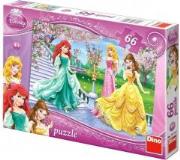 Puzzle 66 Disney Księżniczki przy fontannie DINO. Wydawca: Dino Toys. Dadada.pl Opakowanie Puzzle 66 Disney Księżniczki przy fontannie DINO