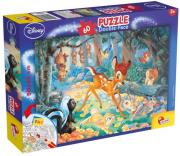 Opakowanie Puzzle dwustronne plus Bambi 60
