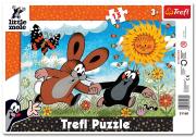 Okładka książki Puzzle ramkowe 15 Biegnijmy! Little Mole TREFL