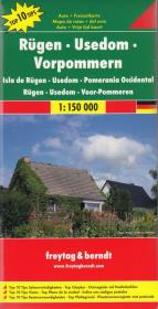 Okładka książki Rugia Uznam mapa T10T 1:150 000