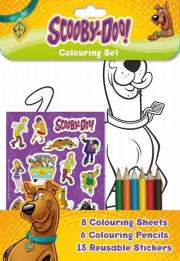 Opakowanie Scooby-Doo. Kolorowanki, naklejki, kredki