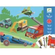 Składanki papierowe - Pojazdy. Wydawca: Djeco. Dadada.pl Opakowanie Składanki papierowe - Pojazdy