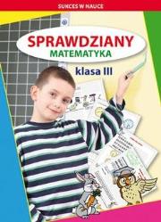 Okładka książki Sprawdziany Matematyka klasa 3