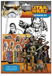 Opakowanie Star Wars Rebels. Kolorowanki, naklejki, kredki