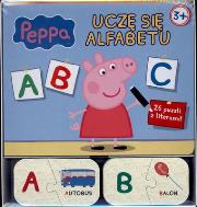 Okładka książki Świnka Peppa Uczę się alfabetu + puzzle