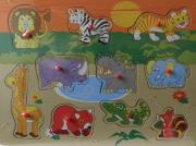 Opakowanie Układanka drewniana Dzikie zwierzęta