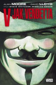 V jak Vendetta. Autor: Alan Moorehead. Dadada.pl Okładka książki V jak Vendetta