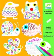 Zestaw do rysowania szlaczków. Wydawca: Djeco. Dadada.pl Opakowanie Zestaw do rysowania szlaczków