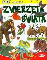 Okładka książki Zwierzęta świata - 207 naklejek
