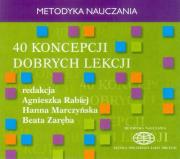 Okładka książki 40 koncepcji dobrych lekcji (Płyta CD)