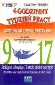 Okładka książki 4-godzinny tydzień pracy.Nie bądź płatnym..