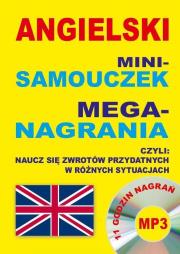Angielski Mini-samouczek Mega-nagrania. Autor: Gordon Jacek. Dadada.pl Okładka książki Angielski Mini-samouczek Mega-nagrania