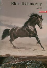 Opakowanie Blok techniczny A4/10K 10 szt. Horses