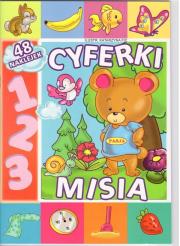 Cyferki misia. Autor: Katarzyna Fic. Dadada.pl Okładka książki Cyferki misia