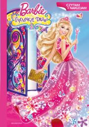 Okładka książki Czytam i naklejam. Barbie i tajemnicze drzwi