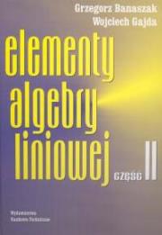 Okładka książki Elementy algebry liniowej