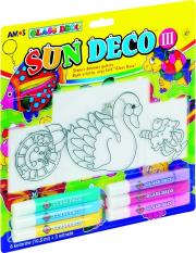 Opakowanie Farby witr.Sun Deco III 6 kol.+3 witr.blister AMOS