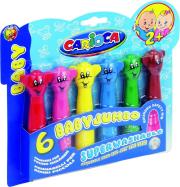 Flamastry Misiaki 6 kolorów bls CARIOCA. Wydawca: Carioca. Dadada.pl Opakowanie Flamastry Misiaki 6 kolorów bls CARIOCA