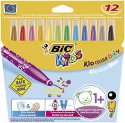 Flamasty Kid Couleur Baby 12 kol. bls BIC. Wydawca: Bic. Dadada.pl Opakowanie Flamasty Kid Couleur Baby 12 kol. bls BIC