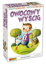 Gra - Owocowy wyścig. Autor: Miłuński Filip. Dadada.pl Okładka książki Gra - Owocowy wyścig