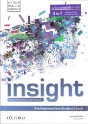 Insight Pre-Intermediate SB & with Online WB. Autor: Jayne Wildman, Fiona Beddall. Dadada.pl Okładka książki Insight Pre-Intermediate SB & with Online WB