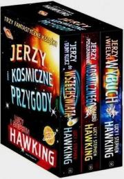 Jerzy i kosmiczne przygody. Pakiet. Autor: Hawking Lucy, Stephen W. Hawking. Dadada.pl Okładka książki Jerzy i kosmiczne przygody. Pakiet