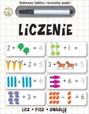 Okładka książki Kolorowe tablice i ścieralny pisak! Liczenie