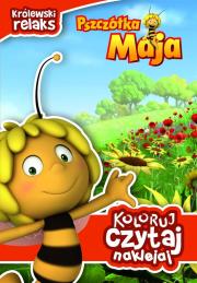 Koloruj, czytaj, naklejaj - Pszczółka Maja. Autor: Opracowanie zbiorowe. Dadada.pl Okładka książki Koloruj, czytaj, naklejaj - Pszczółka Maja