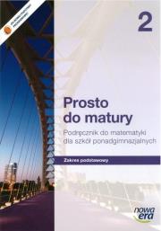 Okładka książki Matematyka LO 2 Prosto do matury podr ZP w. 2013