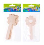 Opakowanie Ozdoba dekoracyjna drewniane patyczki kwiaty 6szt