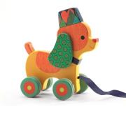 Piesek do ciągnięcia na sznurku. Wydawca: Djeco. Dadada.pl Opakowanie Piesek do ciągnięcia na sznurku