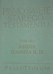 Okładka książki Pismo Święte ST Tom IX-2 Księga Izajasza I II III