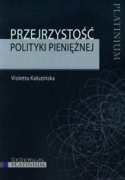 Okładka książki Przejrzystość polityki pieniężnej