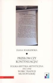 Okładka książki Przełom czy kontynuacja? Polska krytyka...