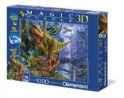 Opakowanie Puzzle 1000 Magic 3D Dinozaury