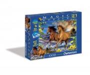 Opakowanie Puzzle 1000 Magic 3D Konie