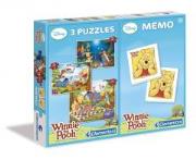 Opakowanie Puzzle 3w1+Memo Kubuś Puchatek