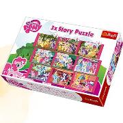 Okładka książki Puzzle 3xStory Kucyki Pony TREFL