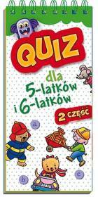 Quiz dla 5-latków i 6-latków cz. 2. Autor: praca zbiorowa. Dadada.pl Okładka książki Quiz dla 5-latków i 6-latków cz. 2
