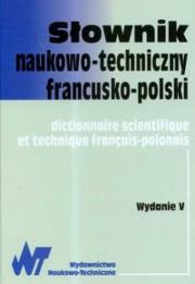 Okładka książki Słownik naukowo-techniczny francusko-polski