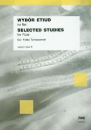 Wybór etiud na flet 1 PWM. Autor: Feliks Tomaszewski. Dadada.pl Okładka książki Wybór etiud na flet 1 PWM