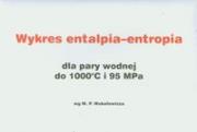 Okładka książki Wykres entalpia-entropia dla pary wodnej